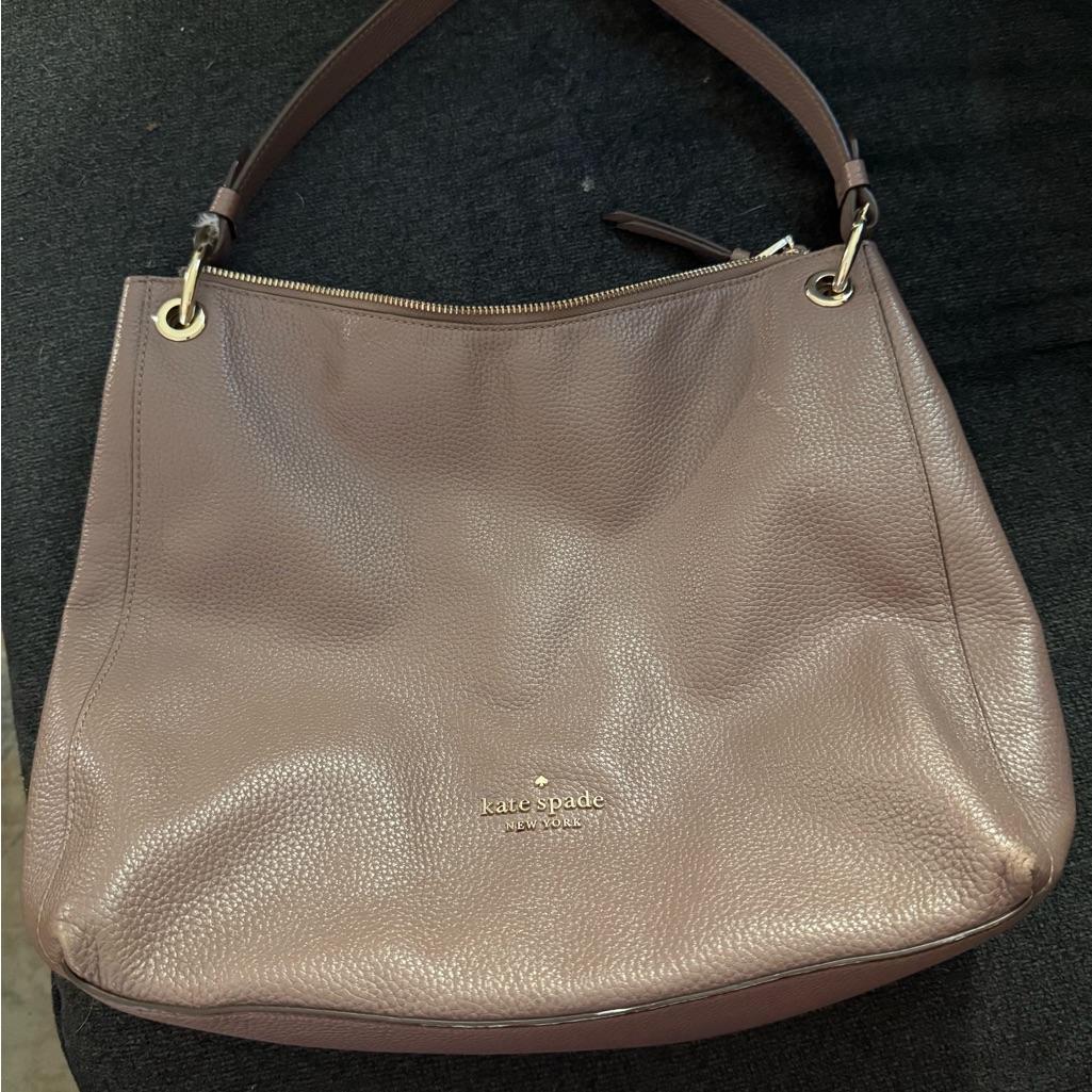 Kate Spade Brown Hobo Bag With Minimalist Design